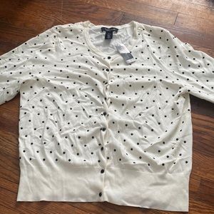 NWT White House black market button up cardigan size xl